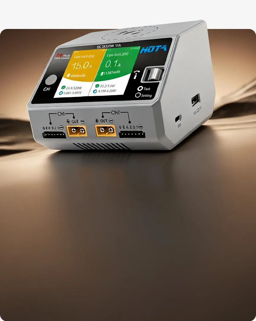 geprc hota d6 pro smart charger gray