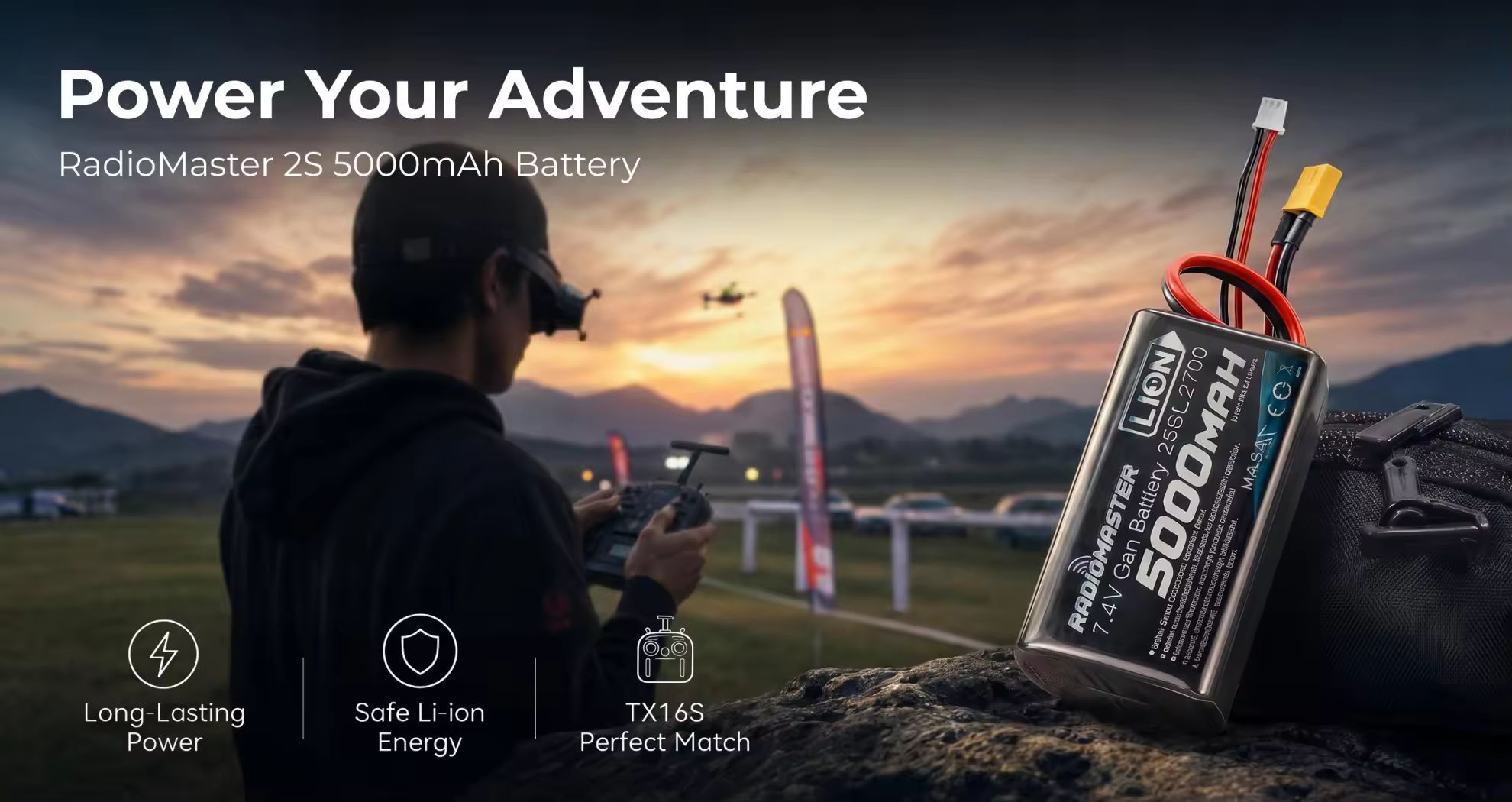 radiomaster 2s 5000mah battery features