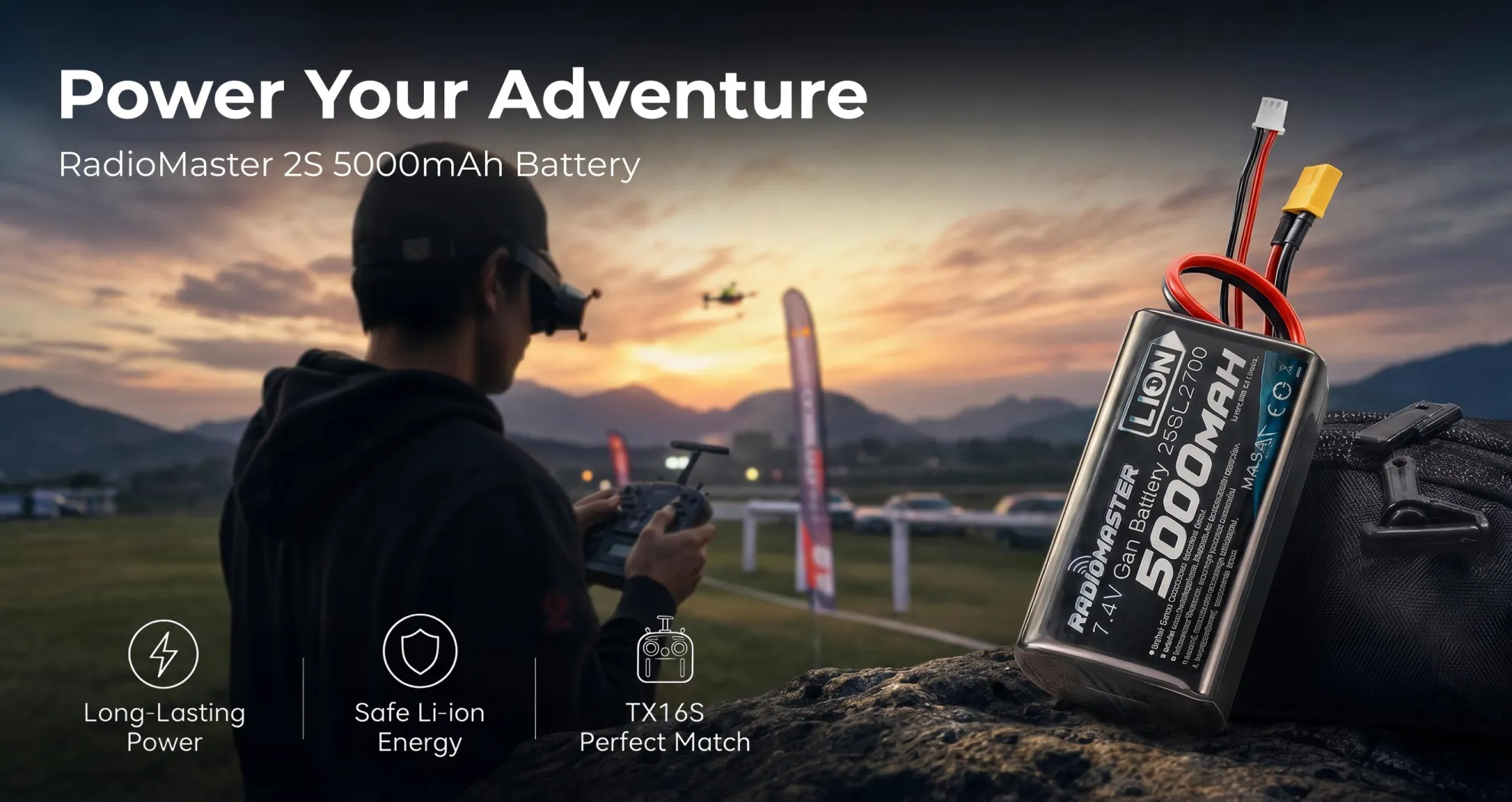radiomaster 2s 5000mah battery features