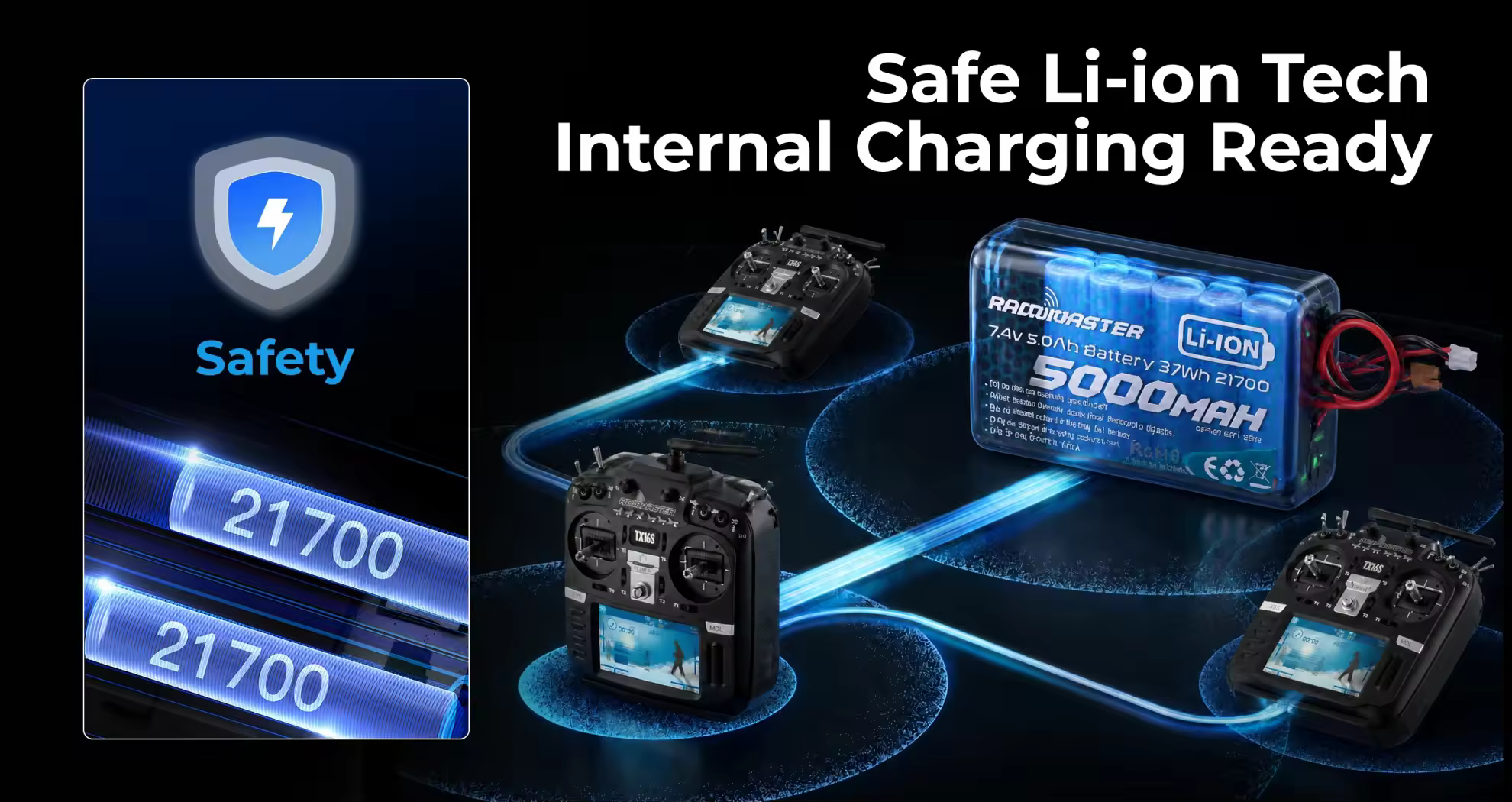 radiomaster 2s 5000mah battery safty view