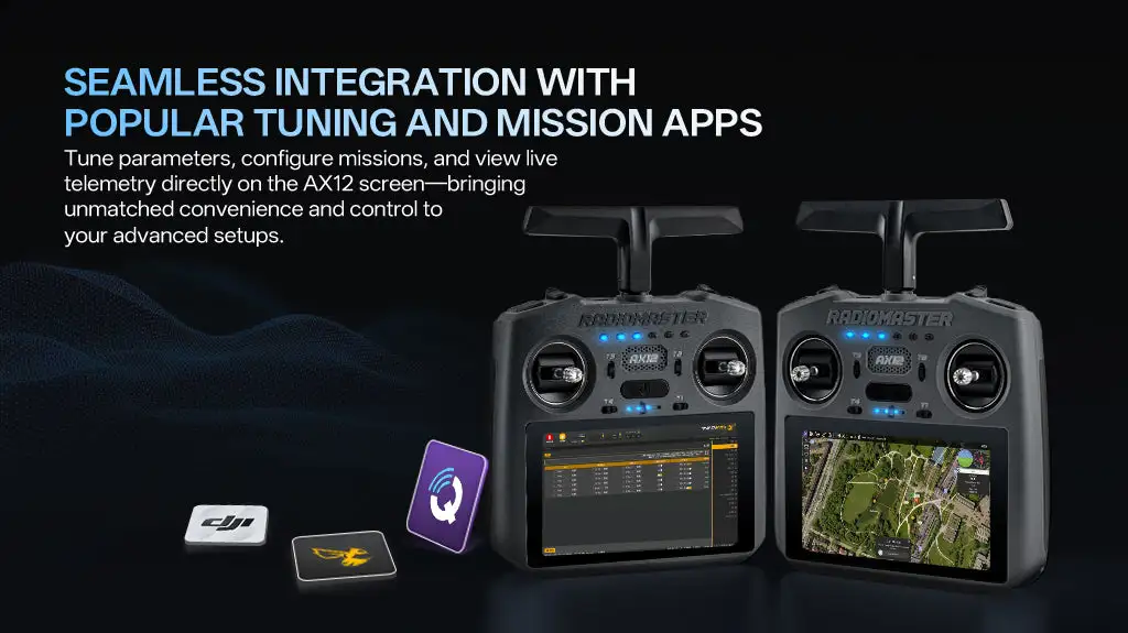 radiomaster ax12 android fpv radio controller with elrs hdmi apps