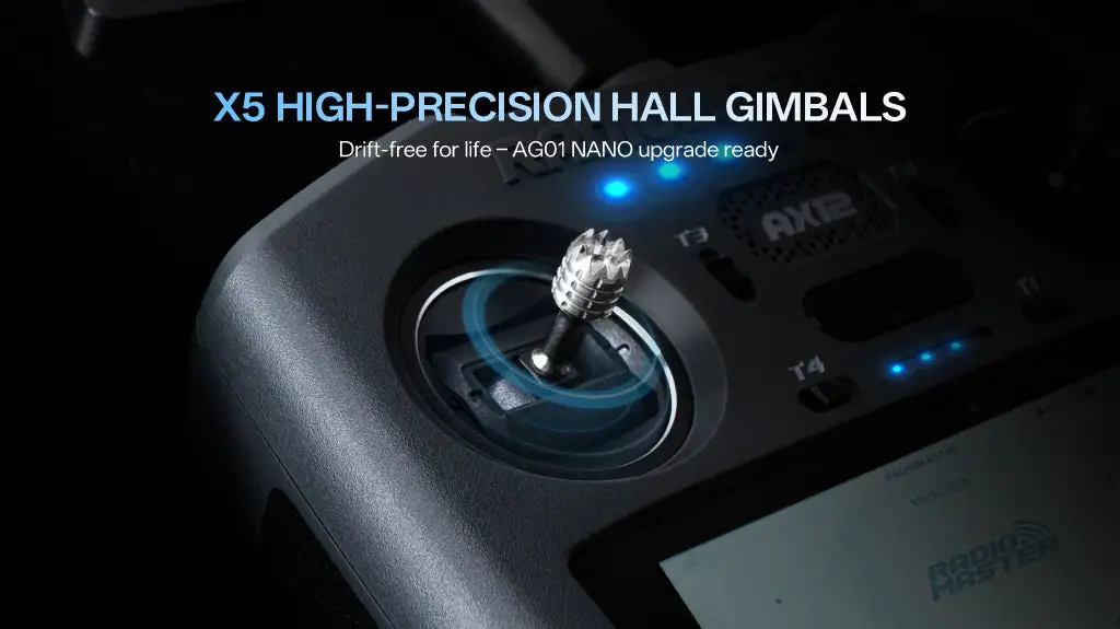 radiomaster ax12 android fpv radio controller with elrs hdmi gimbals