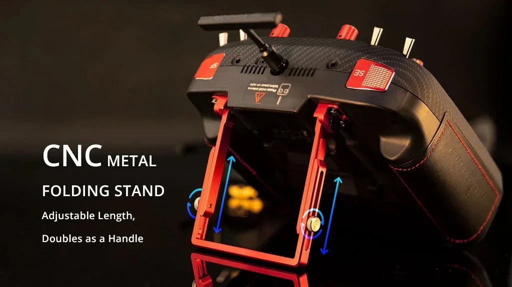 Radiomaster boxer max radio transmitter with CNC folding stand