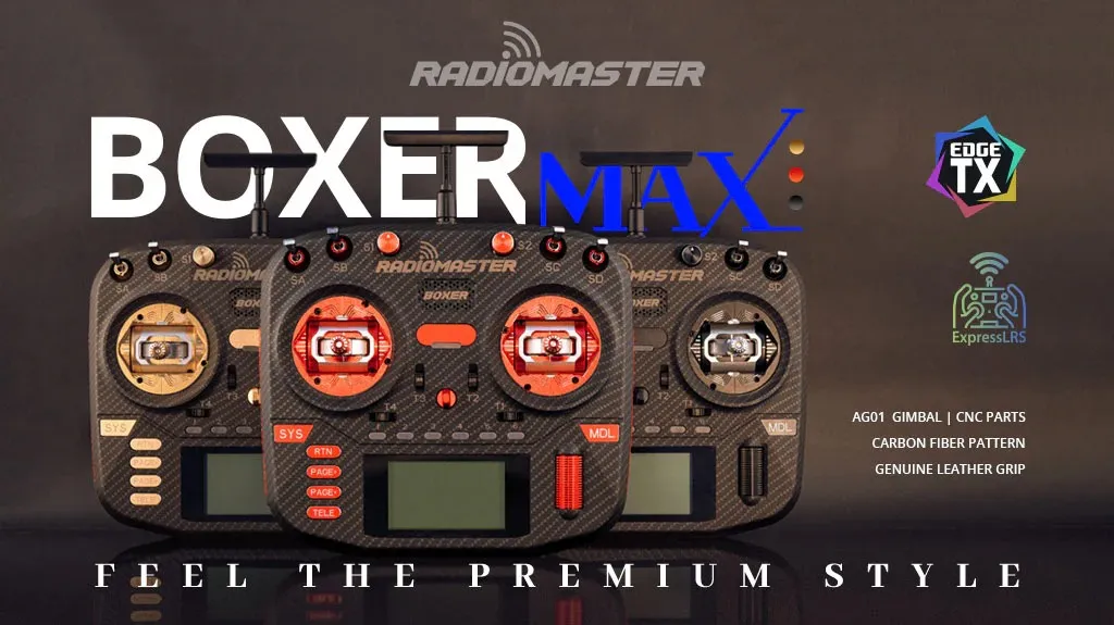Radiomaster boxer max radio transmitter with premuim style