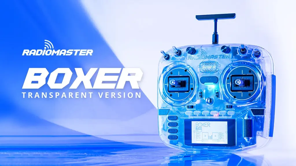 radiomaster boxer radio controller transparent version show