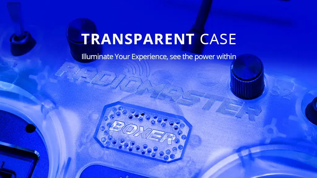 radiomaster boxer radio controller transparent version transparent case