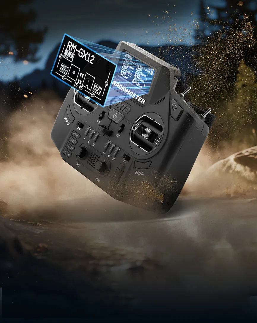 radiomaster gx12 radio controller front