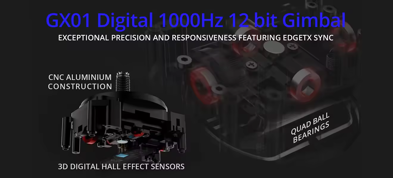 radiomaster gx12 radio controller gx01 digital 1000hz 12 bit gimbal