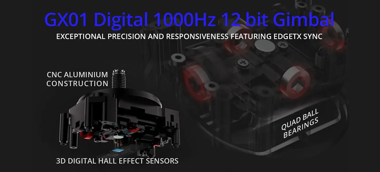 radiomaster gx12 radio controller gx01 digital 1000hz 12 bit gimbal