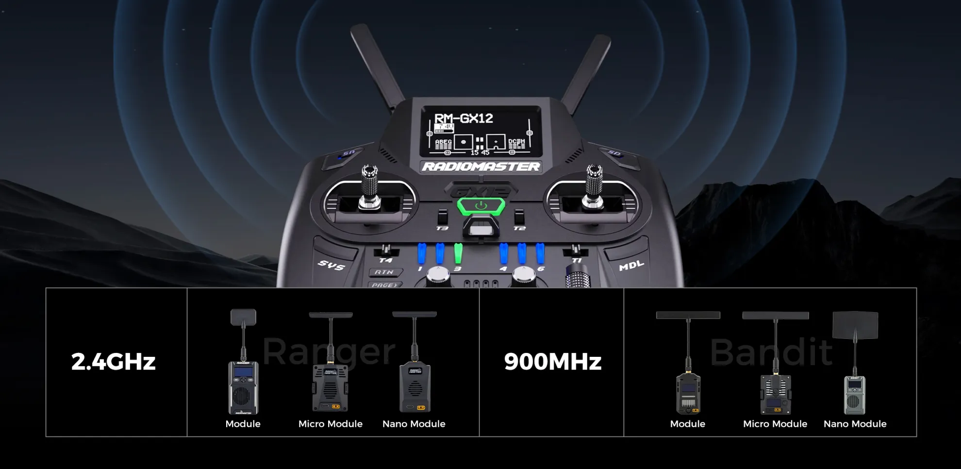 radiomaster gx12 radio controller suitable receiver