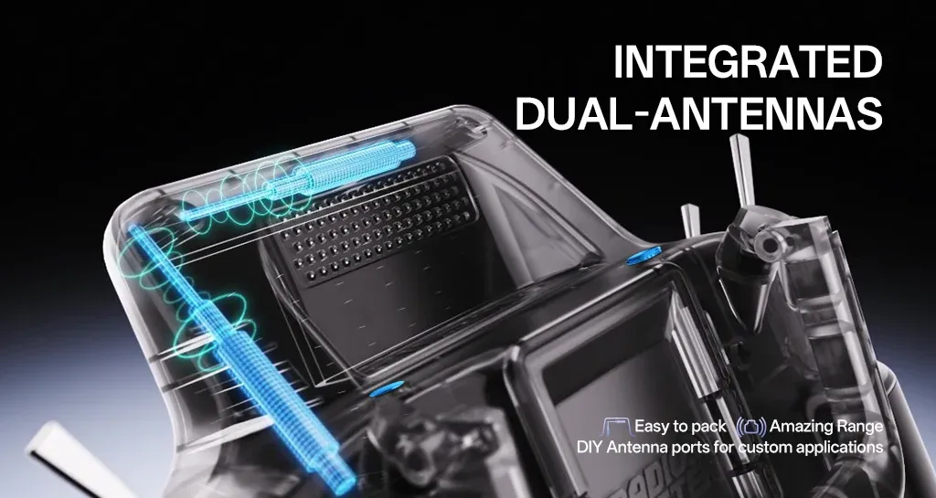 radiomaster gx15 max radio controller integrated dual antennas