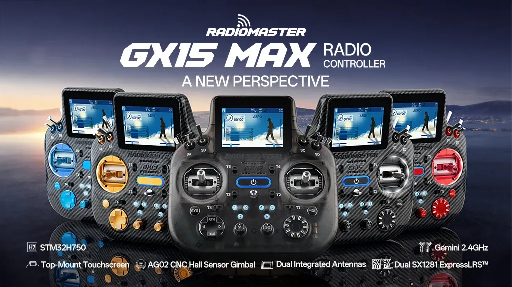 radiomaster gx15 max radio controller new perspective