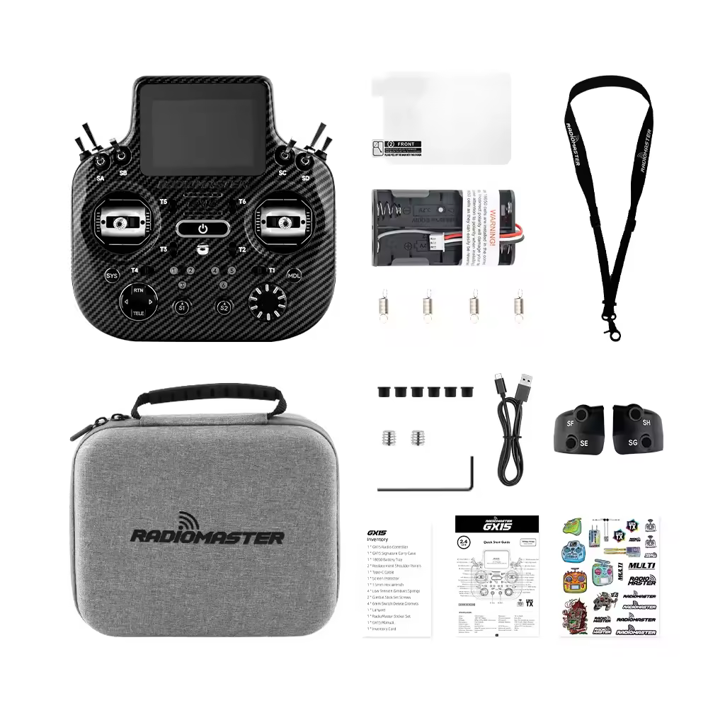 radiomaster gx15 max radio controller package include