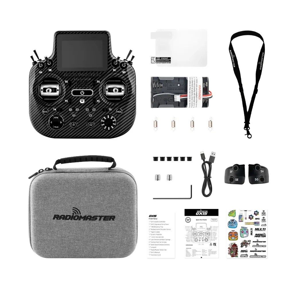 radiomaster gx15 max radio controller package include