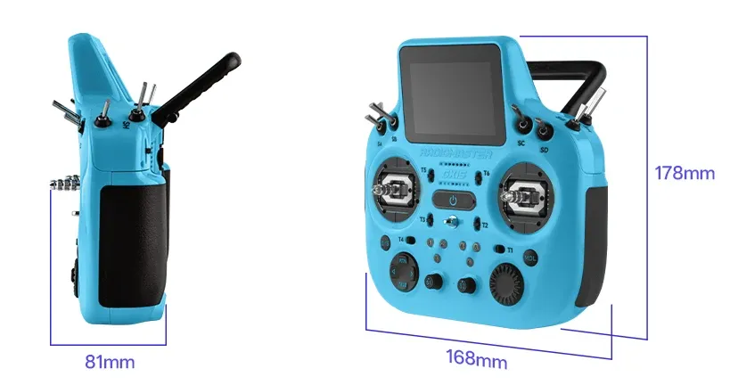 radiomaster gx15 radio controller dimensions