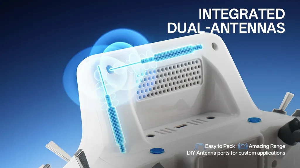 radiomaster gx15 radio controller integrated dual antennas