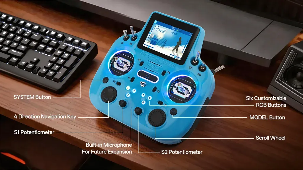 radiomaster gx15 radio controller key layout