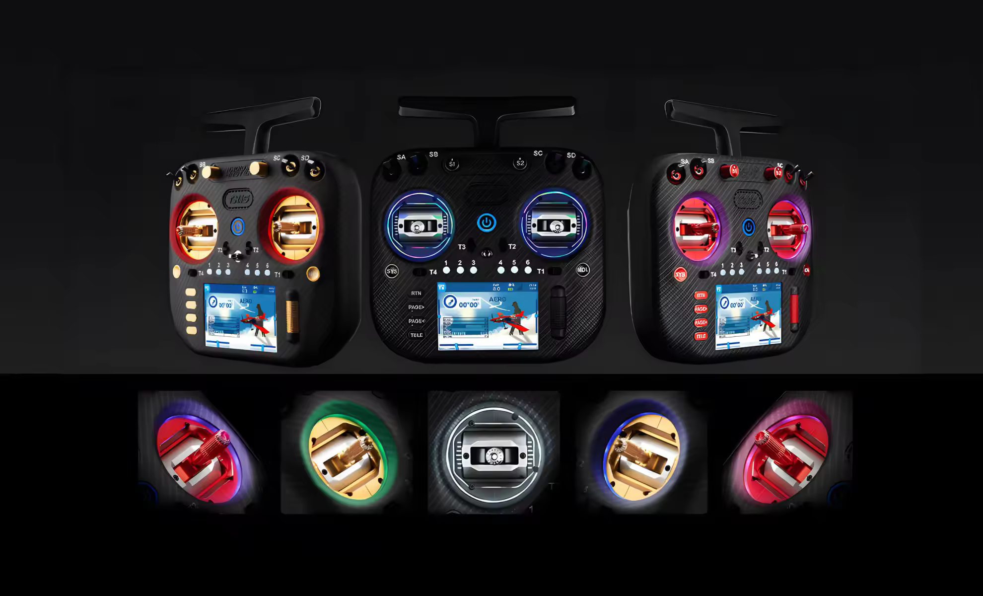 radiomaster led gimbal rings for tx15 series radio 3