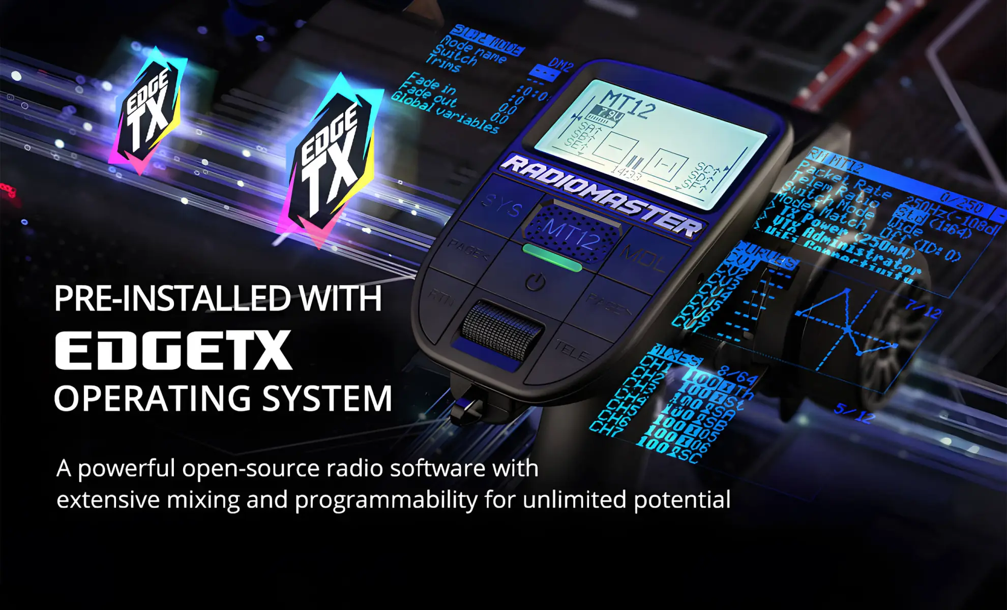 radiomaster mt12 surface radio controller operating system