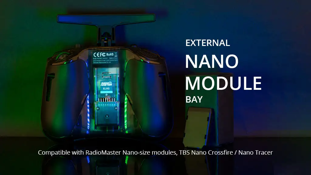 radiomaster pocket radio external nano module bay