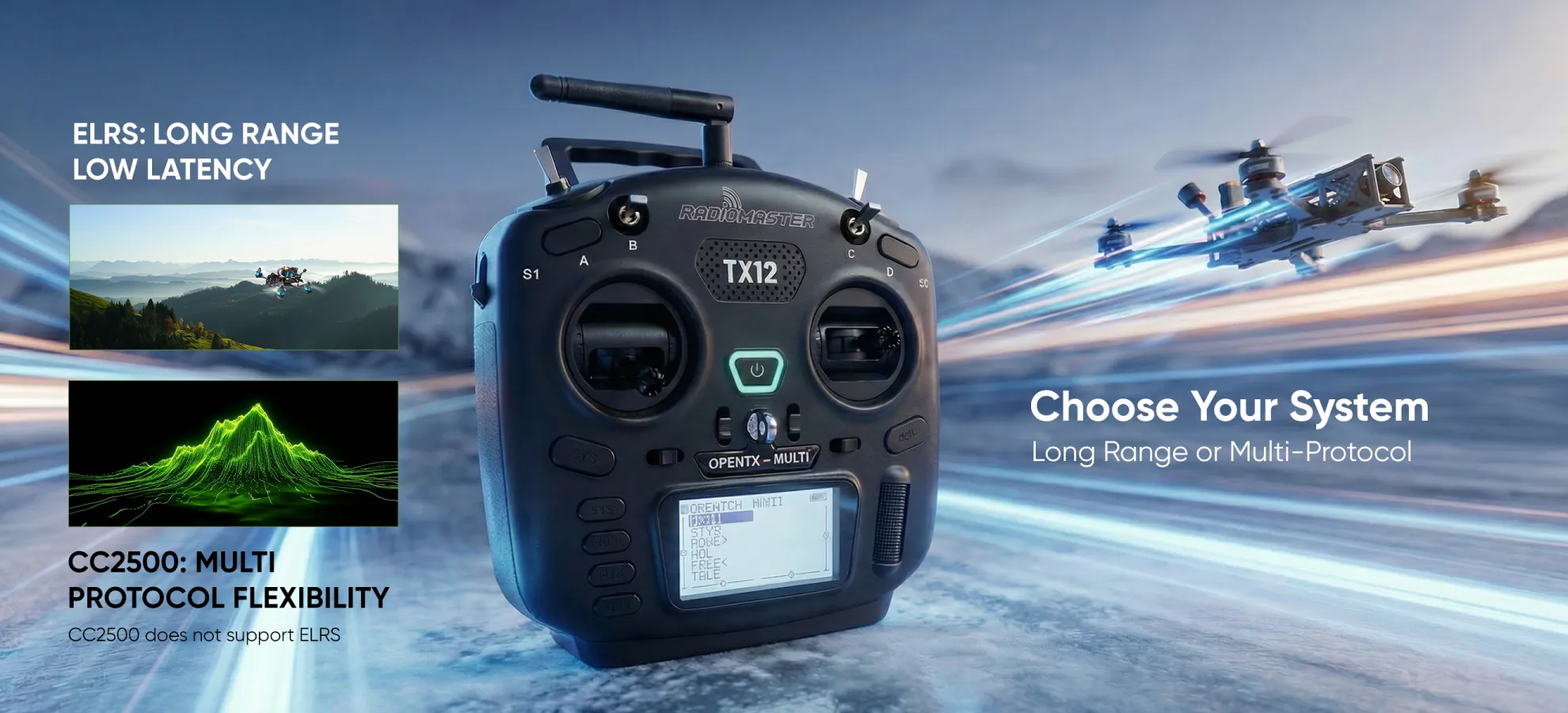 radiomaster tx12 mkii radio controller elrs cc2500