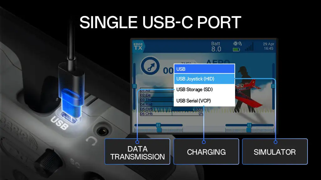 Radiomaster TX15 Radio Controller ELRS M2 single USB-C port