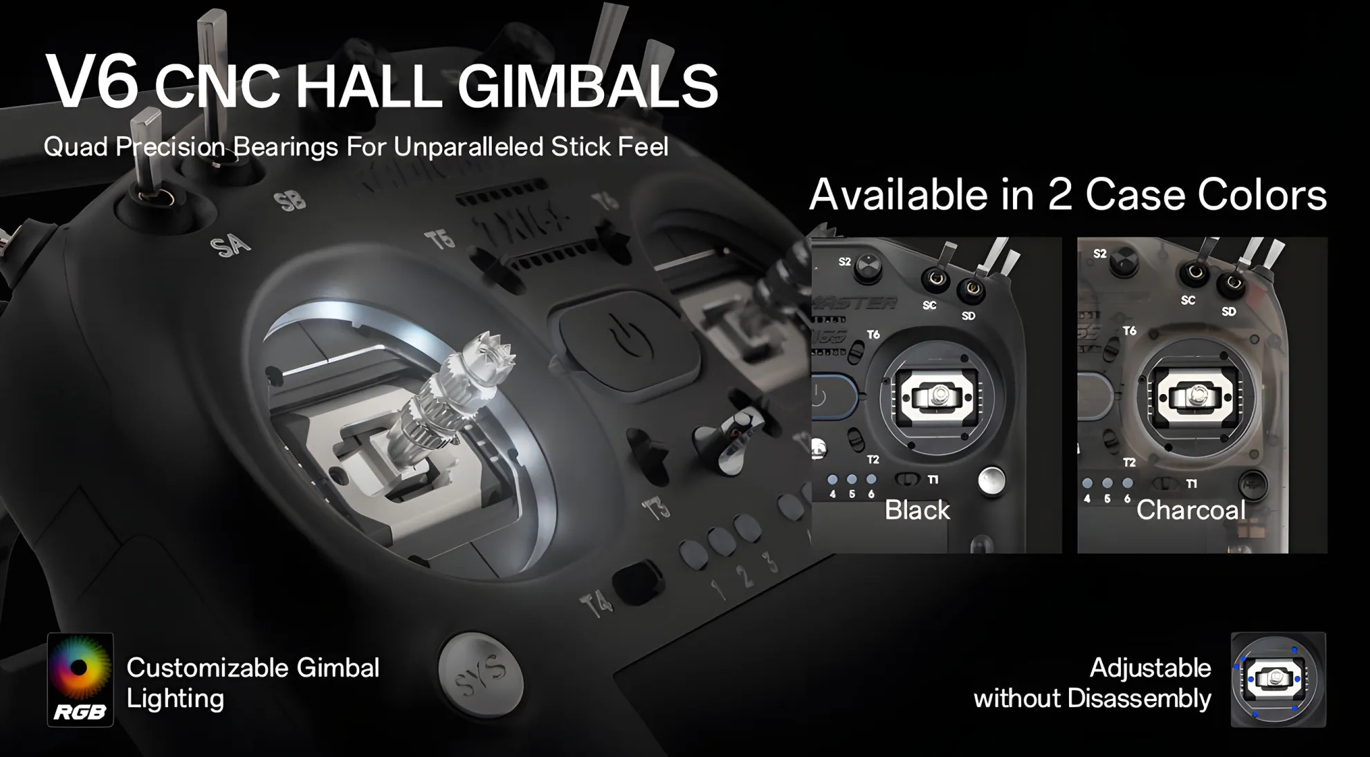 radiomaster tx16s mk3 elrs radio controller gimbals