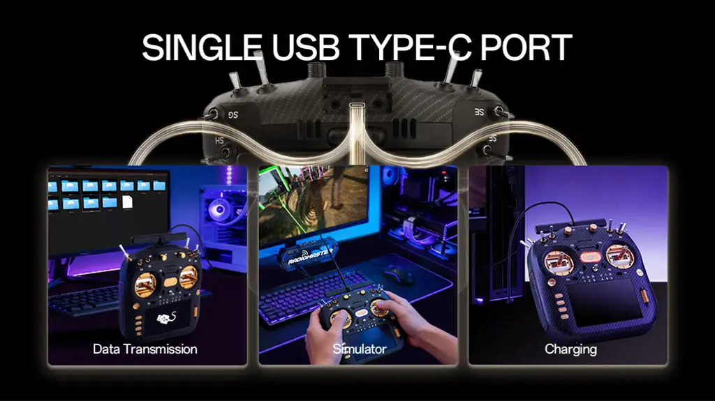 radiomaster tx16s mk3 max radio controller elrs m2 type c port