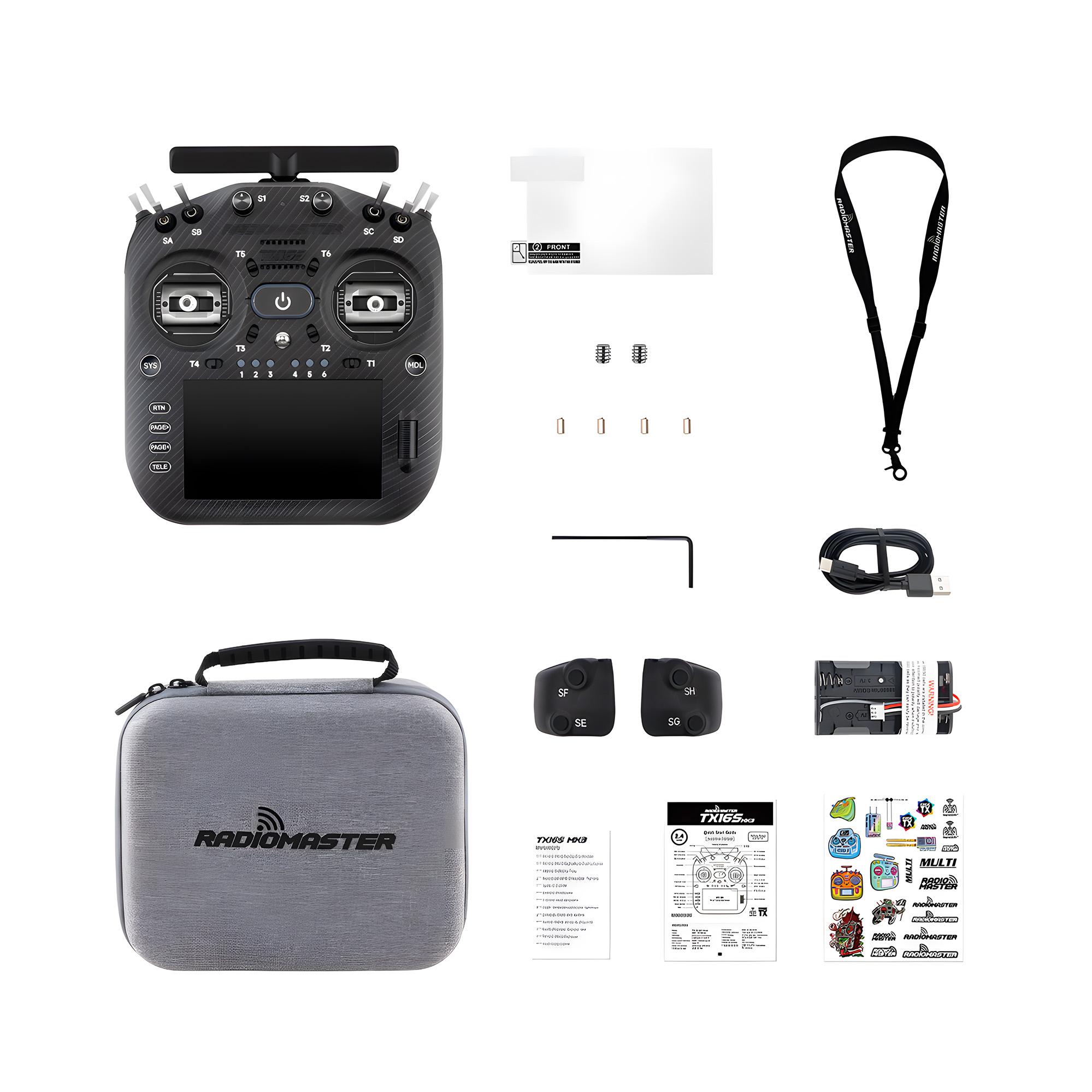 RadioMaster TX16S MK3 MAX FPV Radio – Dual-Band ELRS & H7 Processor