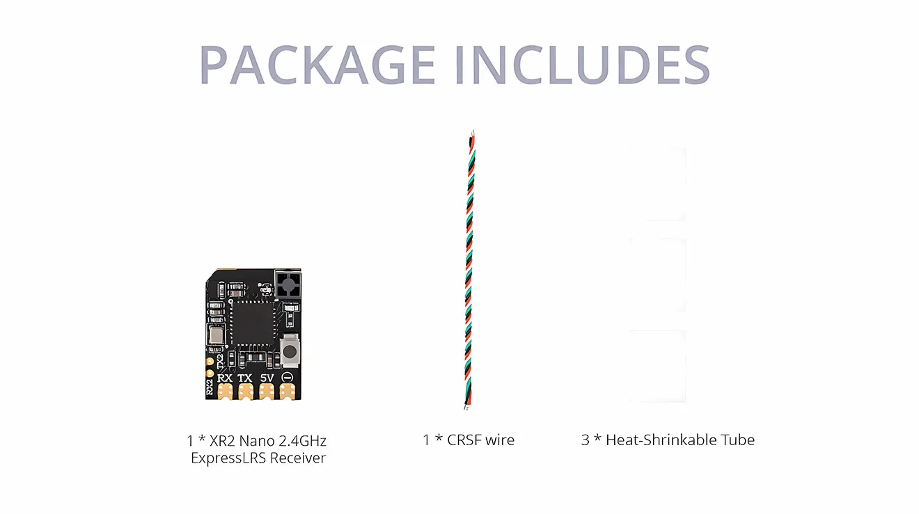 radiomaster xr2 nano 2.4ghz expresslrs receiver package pc