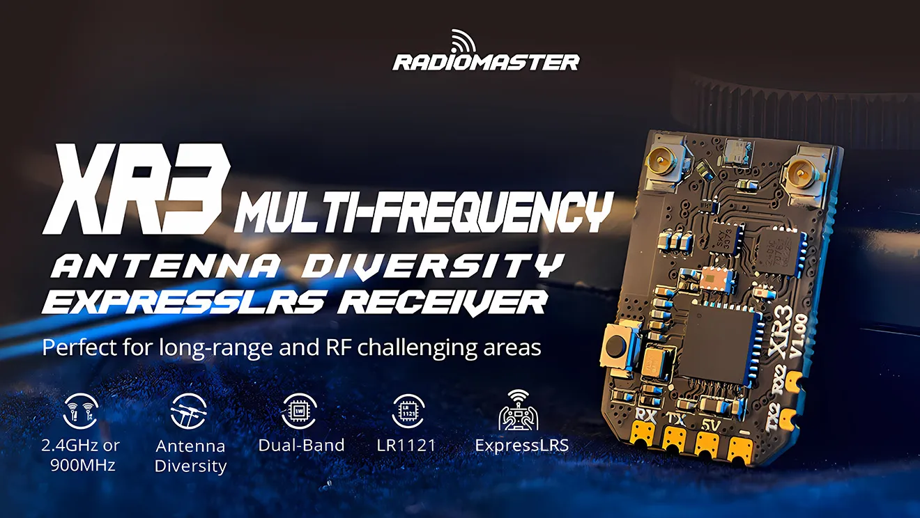 radiomaster xr3 nano frequency antenna diversity expresslrs receiver
