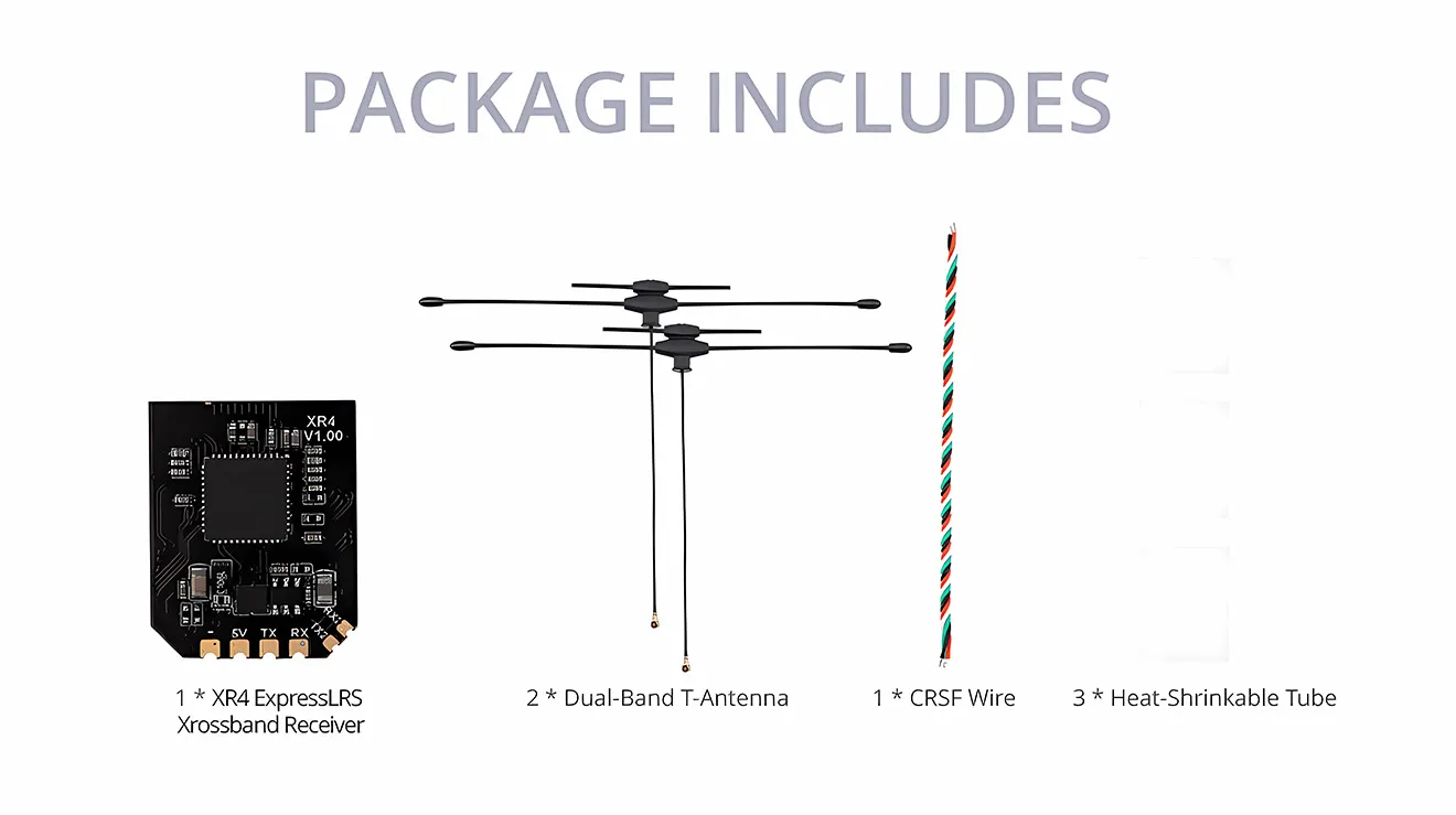 radiomaster xr4 gemini package