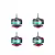 rcinpower 0702 brushless motor pink blue 4pcs