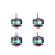 rcinpower 0702 brushless motor pink blue 4pcs