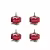 rcinpower 0702 brushless motor sliver red 4pcs