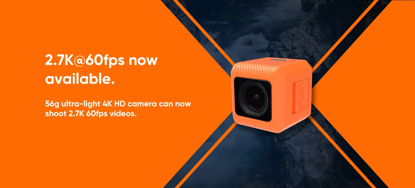 RunCam 5 Camera 2.7K 60fps Videos