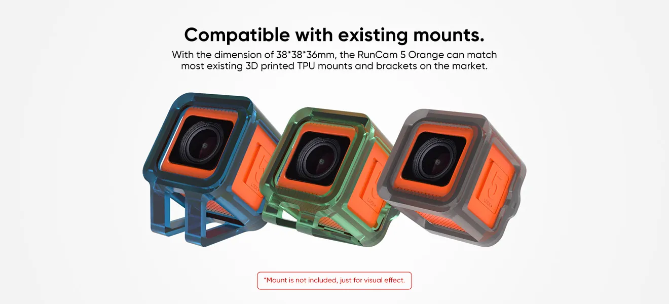 Runcam 5 Camera Is Compatible with Existing Mounts