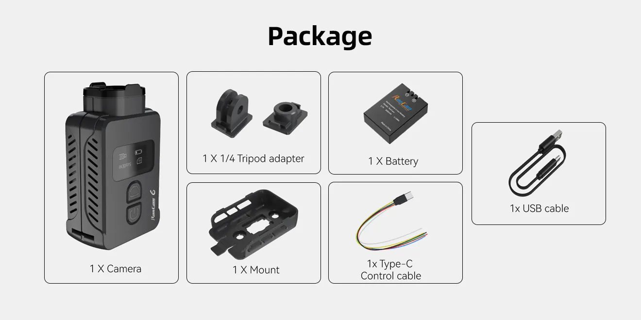 Runcam 6 Camera Dimensions