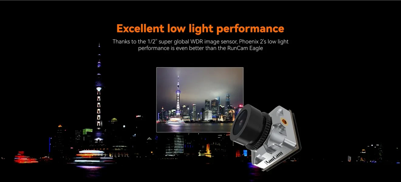 runcam phoenix 2 excellent low light performance