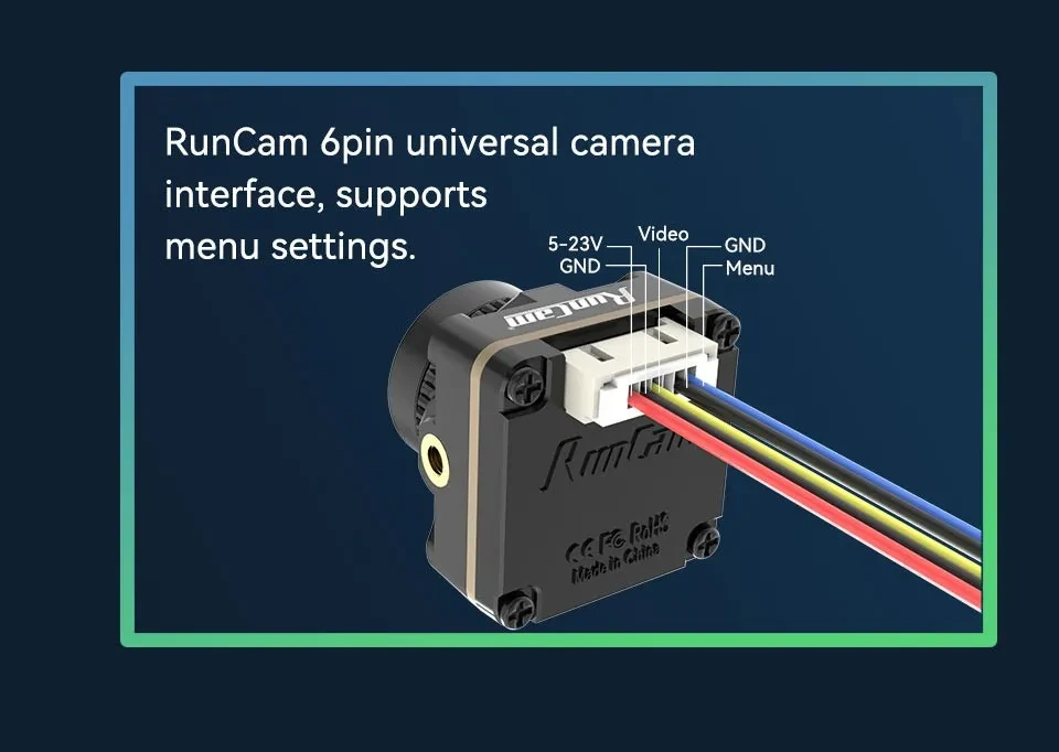 Runcam Robin 3 FPV camera with universal interface