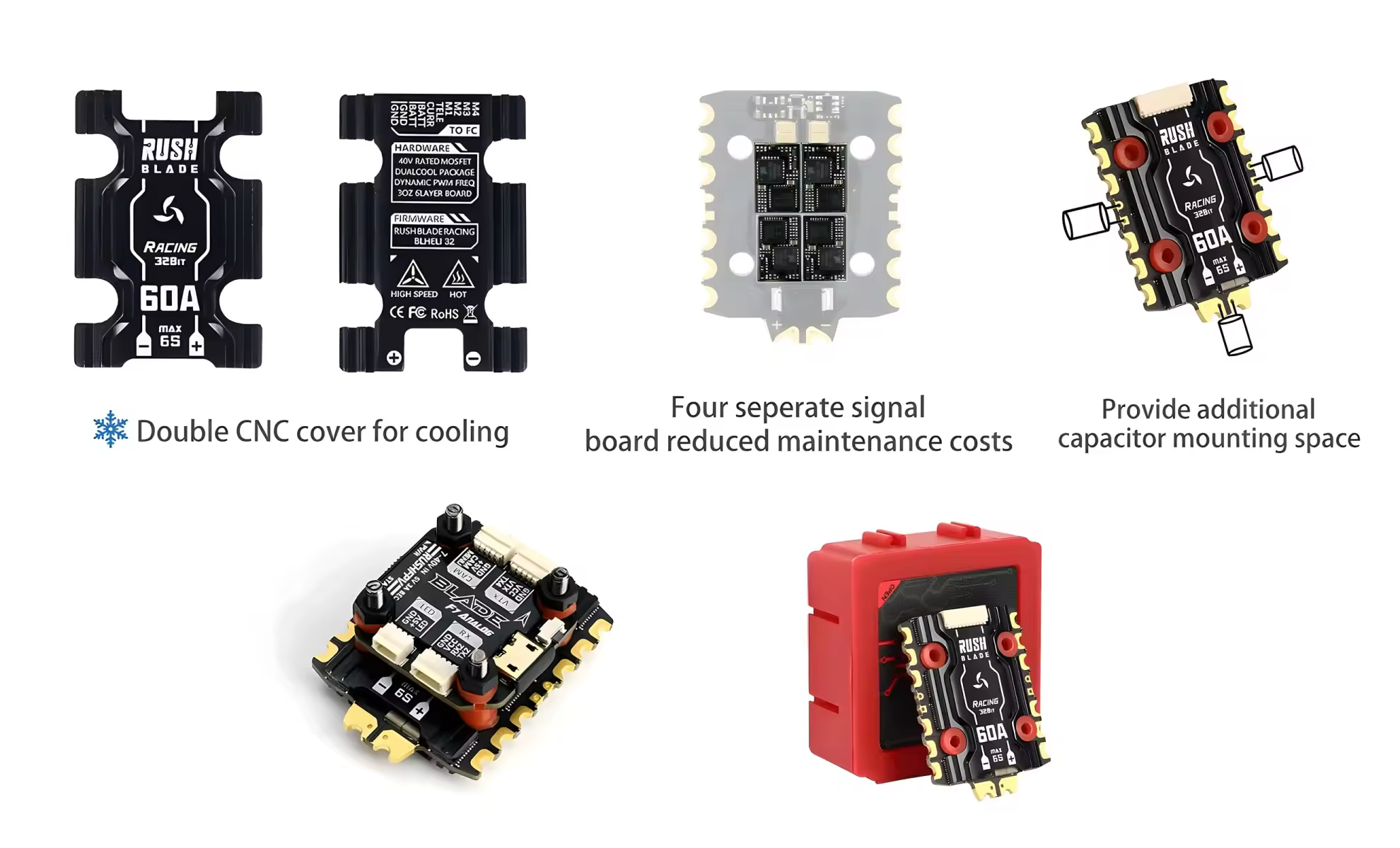 rushfpv rush blade racing 32bit 60a 4