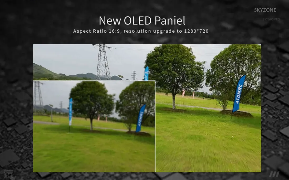 sky04o pro goggle led paniel