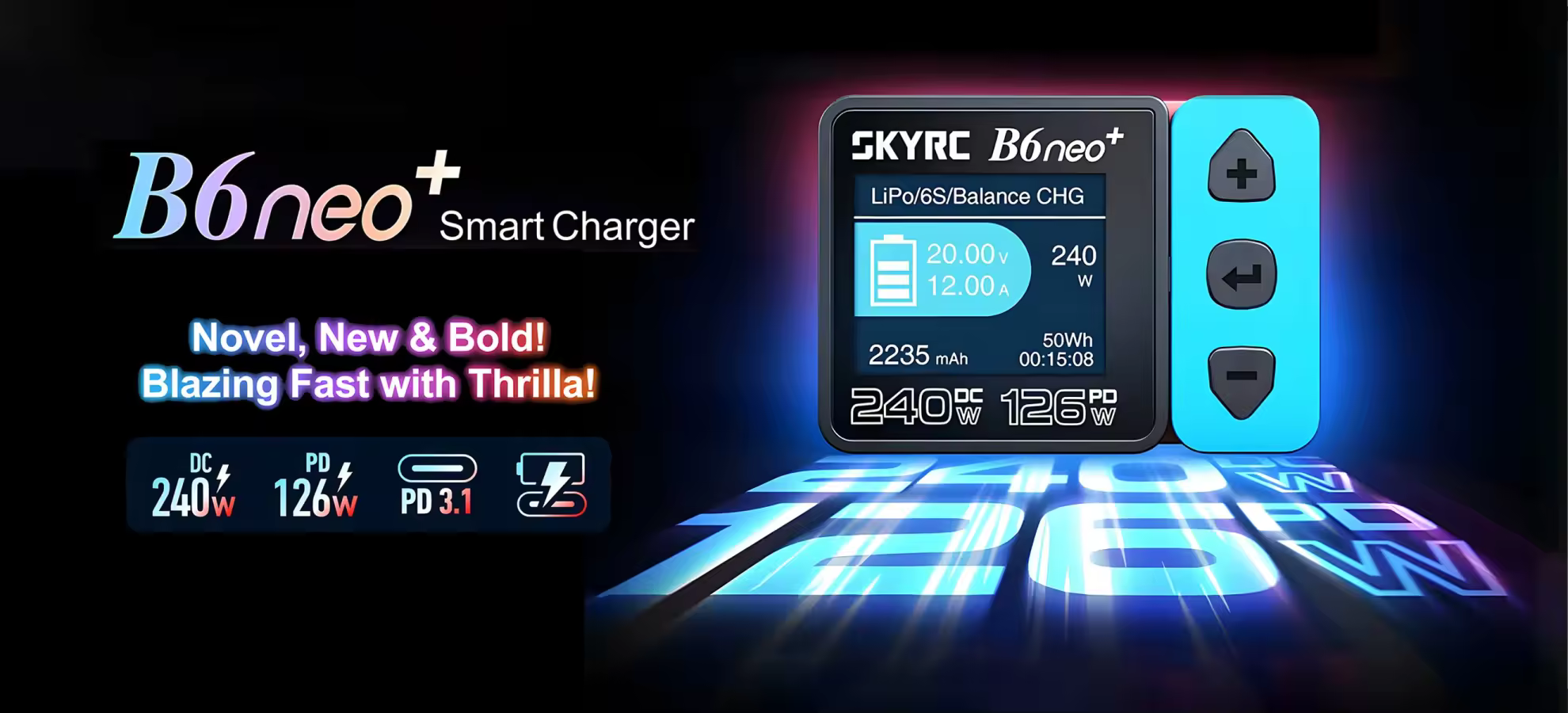 skyrc b6neo 240w smart charger fast rc battery1