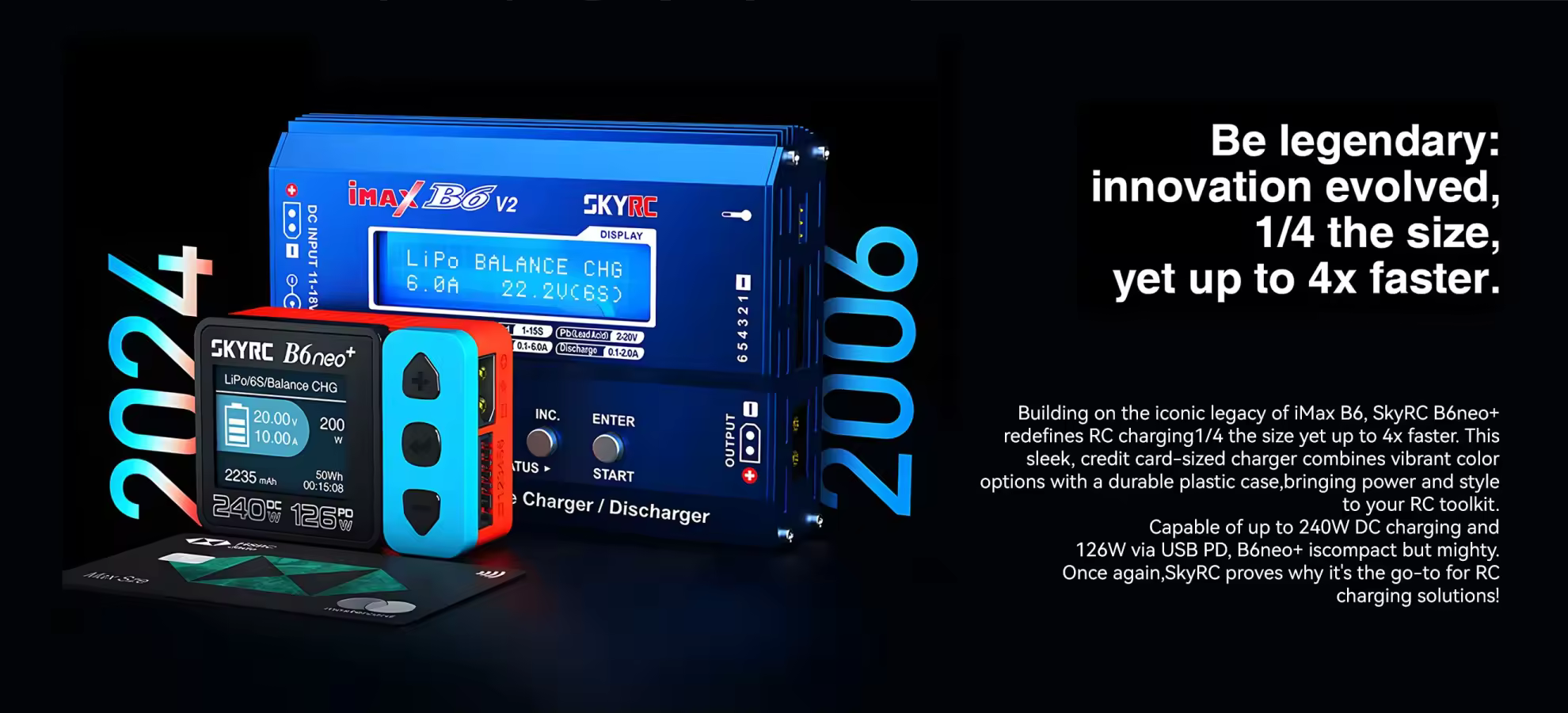 skyrc b6neo 240w smart charger fast rc battery5