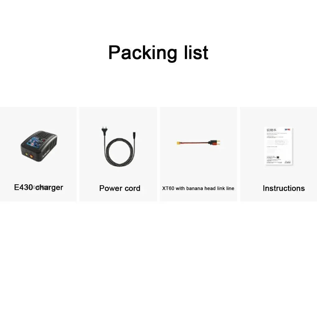 skyrc e430 ac balance charger package