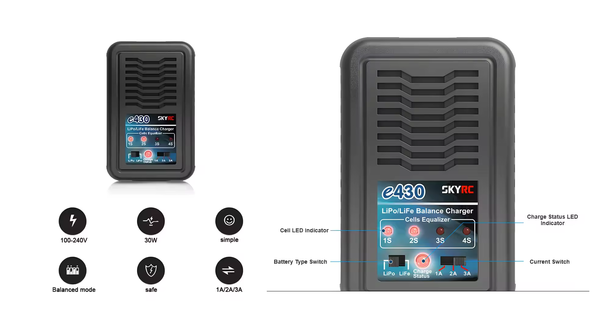 skyrc e430 balance charger pc 1