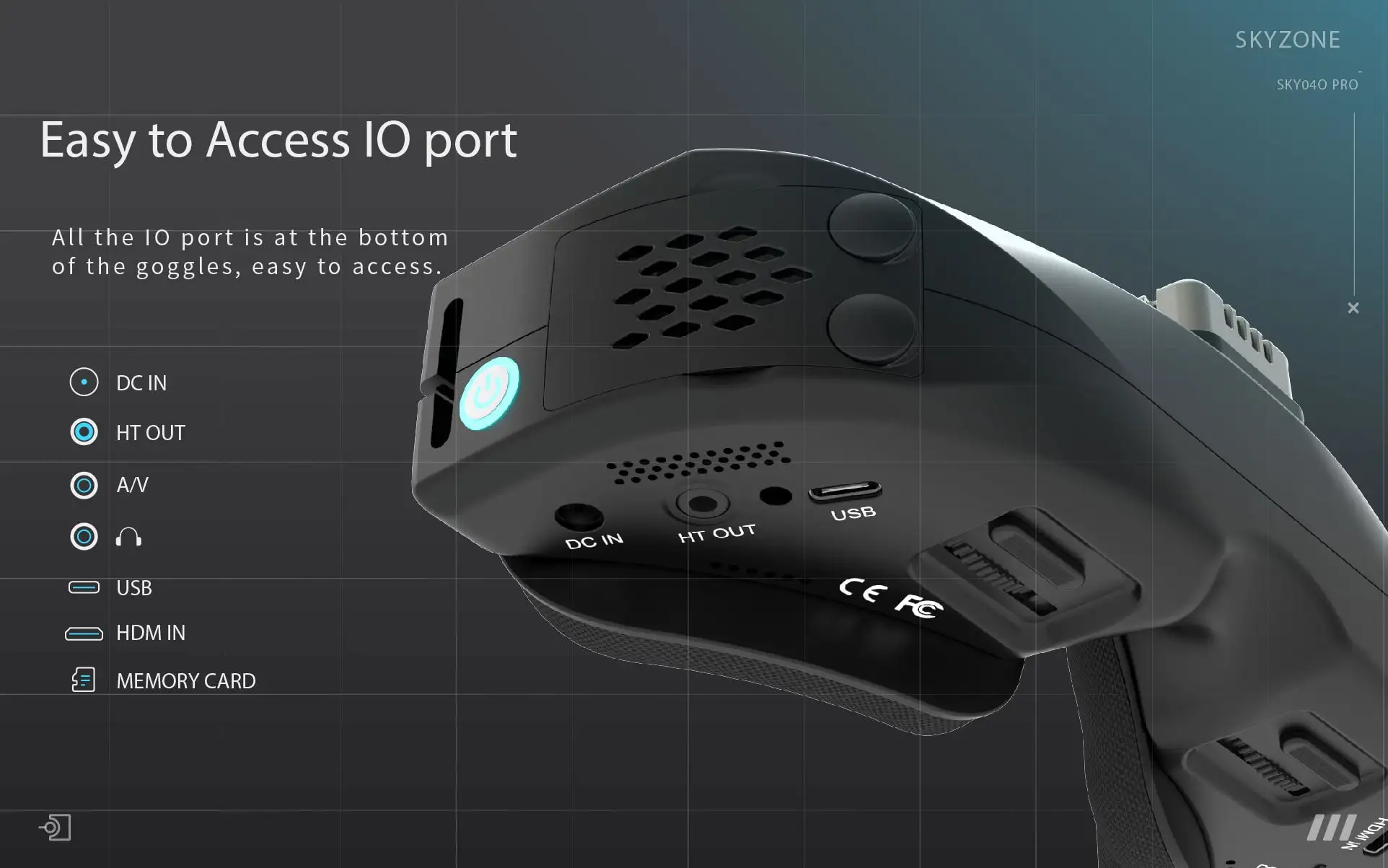 skyzone sky04o pro goggle function