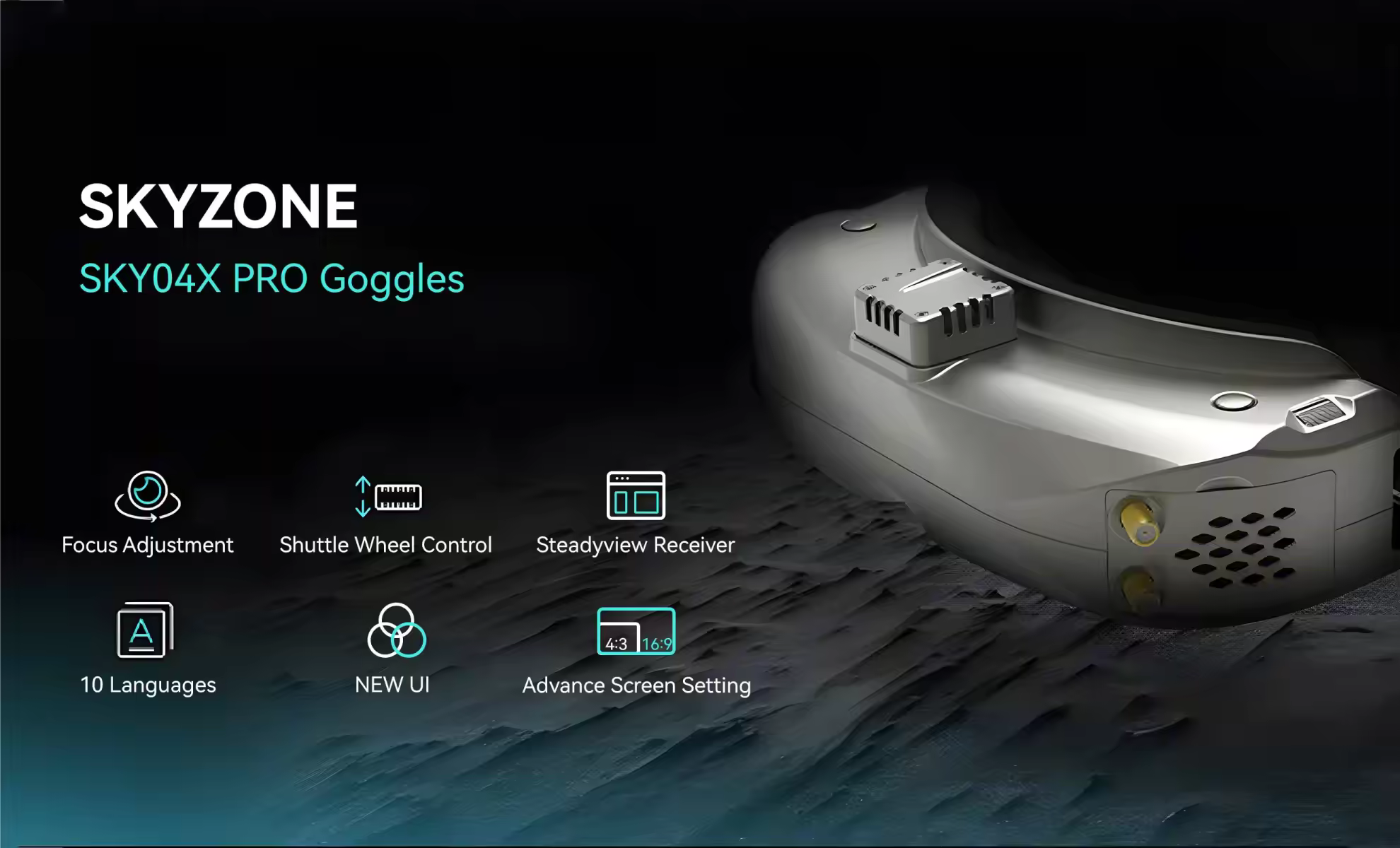skyzone sky04x pro 52 oled 58ghz fpv goggles 1
