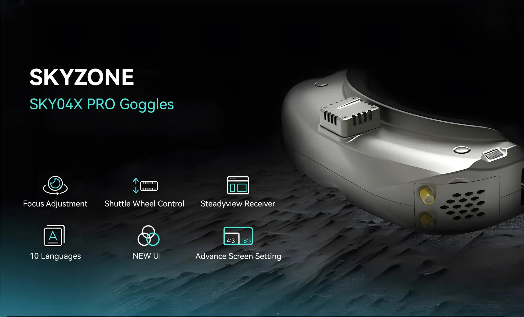 skyzone sky04x pro 52 oled 58ghz fpv goggles 1