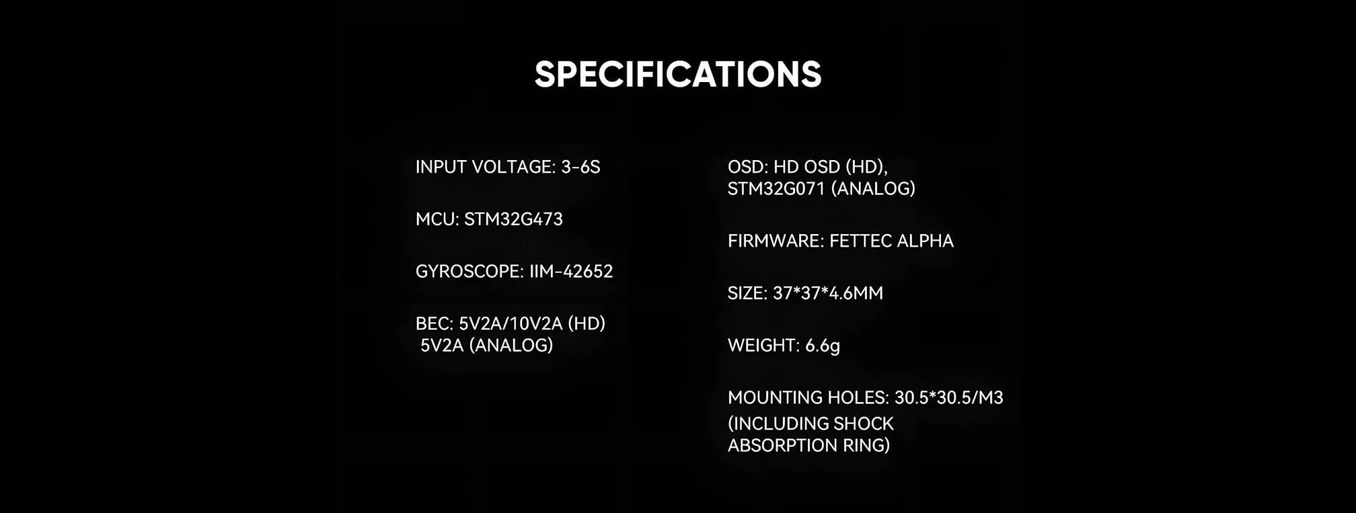 specs of t hobby pacer g4 alpha fc hd pc